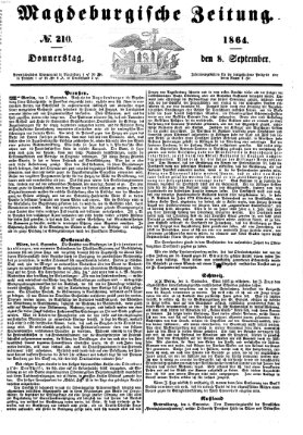 Magdeburgische Zeitung Donnerstag 8. September 1864