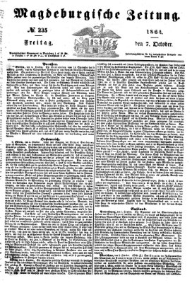 Magdeburgische Zeitung Freitag 7. Oktober 1864