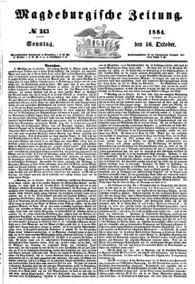 Magdeburgische Zeitung Sonntag 16. Oktober 1864