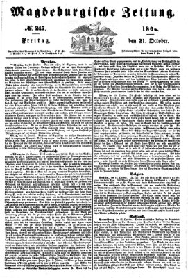 Magdeburgische Zeitung Freitag 21. Oktober 1864