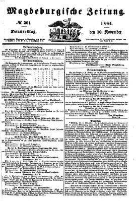 Magdeburgische Zeitung Donnerstag 10. November 1864