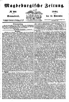 Magdeburgische Zeitung Samstag 12. November 1864