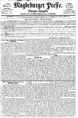 Magdeburger Presse. Morgen-Ausgabe (Magdeburger Presse) Dienstag 4. April 1865