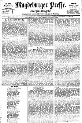 Magdeburger Presse. Morgen-Ausgabe (Magdeburger Presse) Donnerstag 6. April 1865