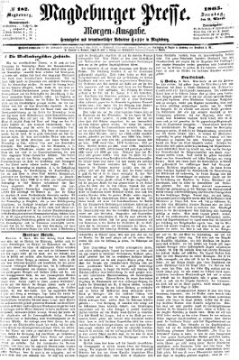 Magdeburger Presse. Morgen-Ausgabe (Magdeburger Presse) Sonntag 9. April 1865