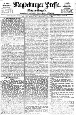 Magdeburger Presse. Morgen-Ausgabe (Magdeburger Presse) Freitag 28. April 1865