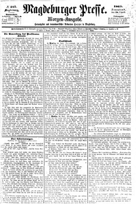 Magdeburger Presse. Morgen-Ausgabe (Magdeburger Presse) Samstag 29. April 1865