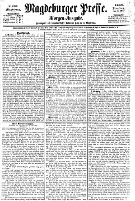 Magdeburger Presse. Morgen-Ausgabe (Magdeburger Presse) Dienstag 9. Mai 1865