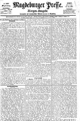 Magdeburger Presse. Morgen-Ausgabe (Magdeburger Presse) Freitag 12. Mai 1865