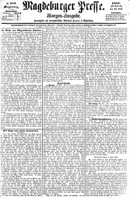 Magdeburger Presse. Morgen-Ausgabe (Magdeburger Presse) Mittwoch 24. Mai 1865