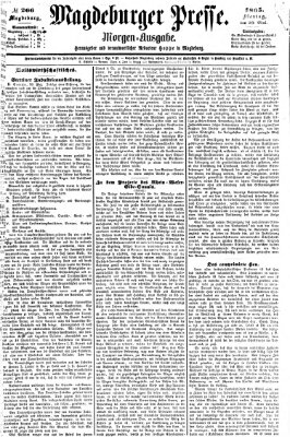 Magdeburger Presse. Morgen-Ausgabe (Magdeburger Presse) Montag 29. Mai 1865