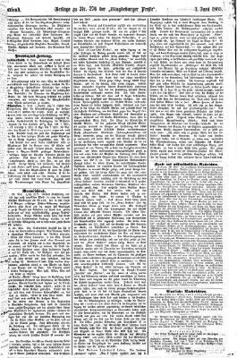 Magdeburger Presse. Morgen-Ausgabe (Magdeburger Presse) Samstag 3. Juni 1865