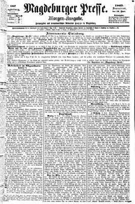 Magdeburger Presse. Morgen-Ausgabe (Magdeburger Presse) Samstag 10. Juni 1865