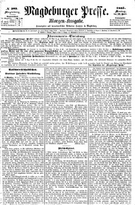 Magdeburger Presse. Morgen-Ausgabe (Magdeburger Presse) Montag 19. Juni 1865