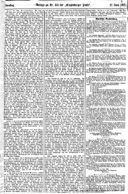 Magdeburger Presse. Morgen-Ausgabe (Magdeburger Presse) Dienstag 27. Juni 1865