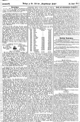 Magdeburger Presse. Morgen-Ausgabe (Magdeburger Presse) Mittwoch 28. Juni 1865