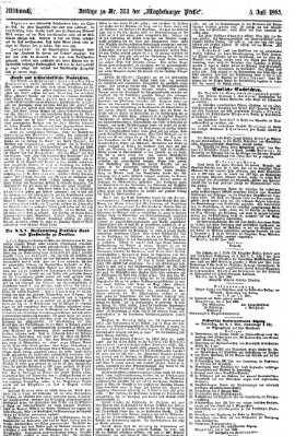 Magdeburger Presse. Morgen-Ausgabe (Magdeburger Presse) Mittwoch 5. Juli 1865