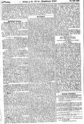 Magdeburger Presse. Morgen-Ausgabe (Magdeburger Presse) Donnerstag 20. Juli 1865