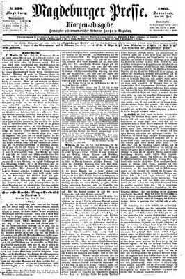 Magdeburger Presse. Morgen-Ausgabe (Magdeburger Presse) Samstag 29. Juli 1865