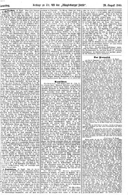 Magdeburger Presse. Morgen-Ausgabe (Magdeburger Presse) Sonntag 20. August 1865