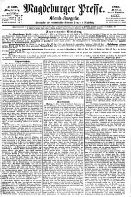 Magdeburger Presse. Morgen-Ausgabe (Magdeburger Presse) Montag 11. September 1865