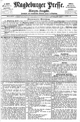 Magdeburger Presse. Morgen-Ausgabe (Magdeburger Presse) Mittwoch 13. September 1865