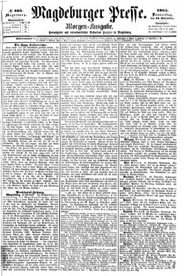 Magdeburger Presse. Morgen-Ausgabe (Magdeburger Presse) Donnerstag 14. September 1865