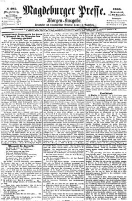 Magdeburger Presse. Morgen-Ausgabe (Magdeburger Presse) Samstag 30. September 1865