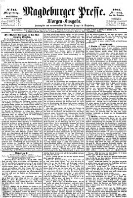 Magdeburger Presse. Morgen-Ausgabe (Magdeburger Presse) Mittwoch 11. Oktober 1865