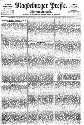 Magdeburger Presse. Morgen-Ausgabe (Magdeburger Presse) Freitag 13. Oktober 1865