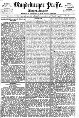 Magdeburger Presse. Morgen-Ausgabe (Magdeburger Presse) Donnerstag 19. Oktober 1865