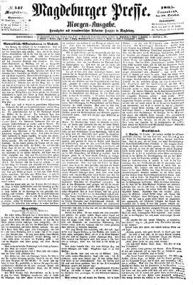 Magdeburger Presse. Morgen-Ausgabe (Magdeburger Presse) Samstag 28. Oktober 1865