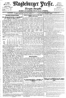 Magdeburger Presse. Morgen-Ausgabe (Magdeburger Presse) Montag 13. November 1865