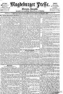 Magdeburger Presse. Morgen-Ausgabe (Magdeburger Presse) Freitag 17. November 1865