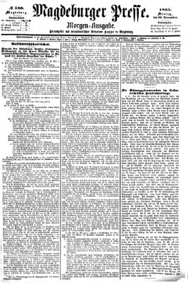 Magdeburger Presse. Morgen-Ausgabe (Magdeburger Presse) Montag 20. November 1865