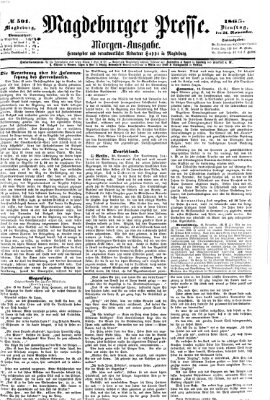 Magdeburger Presse. Morgen-Ausgabe (Magdeburger Presse) Dienstag 21. November 1865