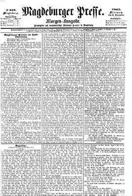 Magdeburger Presse. Morgen-Ausgabe (Magdeburger Presse) Mittwoch 6. Dezember 1865