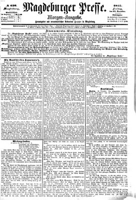 Magdeburger Presse. Morgen-Ausgabe (Magdeburger Presse) Freitag 15. Dezember 1865