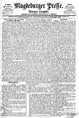 Magdeburger Presse. Morgen-Ausgabe (Magdeburger Presse) Samstag 16. Dezember 1865