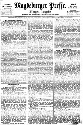 Magdeburger Presse. Morgen-Ausgabe (Magdeburger Presse) Dienstag 19. Dezember 1865