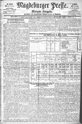 Magdeburger Presse. Morgen-Ausgabe (Magdeburger Presse) Mittwoch 27. Dezember 1865