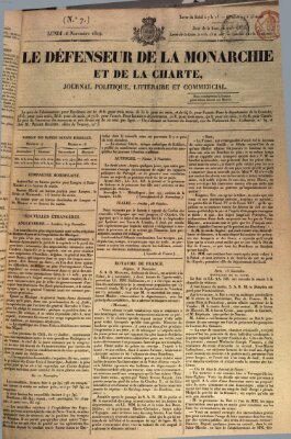 Le défenseur de la monarchie et de la charte Montag 16. November 1829