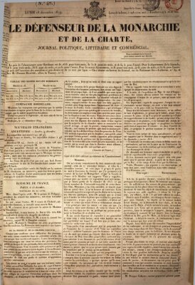 Le défenseur de la monarchie et de la charte Montag 28. Dezember 1829