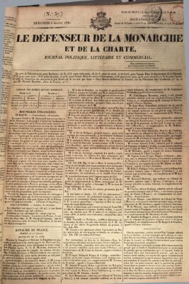 Le défenseur de la monarchie et de la charte Mittwoch 6. Januar 1830