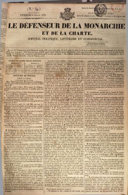 Le défenseur de la monarchie et de la charte Freitag 8. Januar 1830