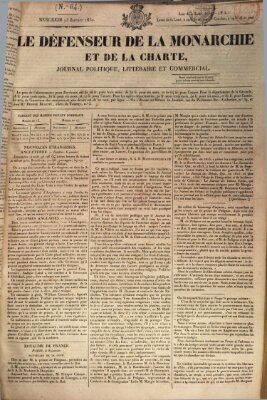 Le défenseur de la monarchie et de la charte Mittwoch 13. Januar 1830