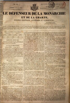 Le défenseur de la monarchie et de la charte Samstag 6. Februar 1830