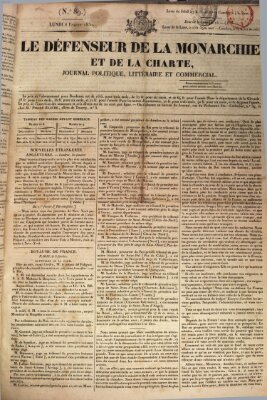 Le défenseur de la monarchie et de la charte Montag 8. Februar 1830