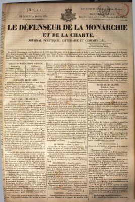 Le défenseur de la monarchie et de la charte Mittwoch 10. Februar 1830