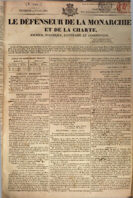 Le défenseur de la monarchie et de la charte Freitag 19. Februar 1830